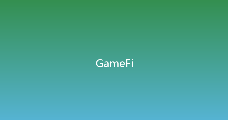 GameFi 