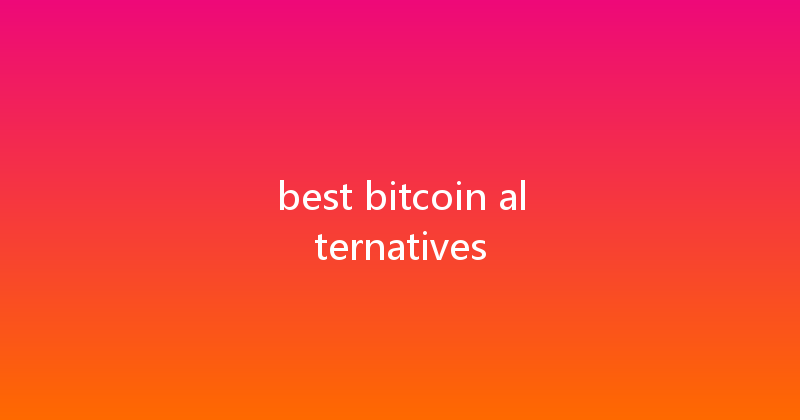 best bitcoin alternatives 