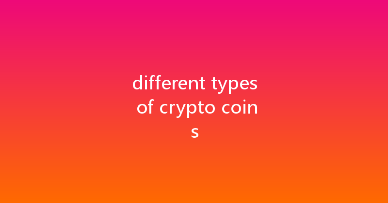different types of crypto coins 